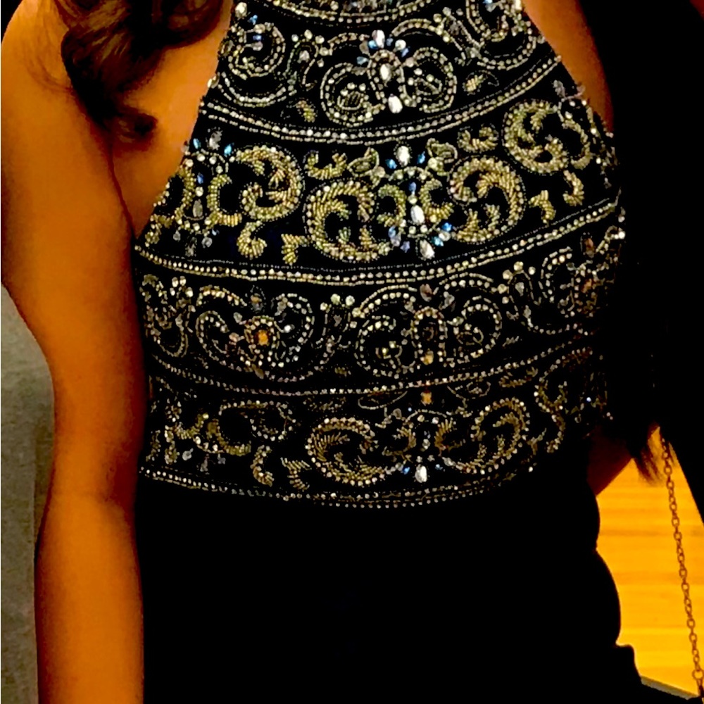 Blue two piece Prom Dress Size 8